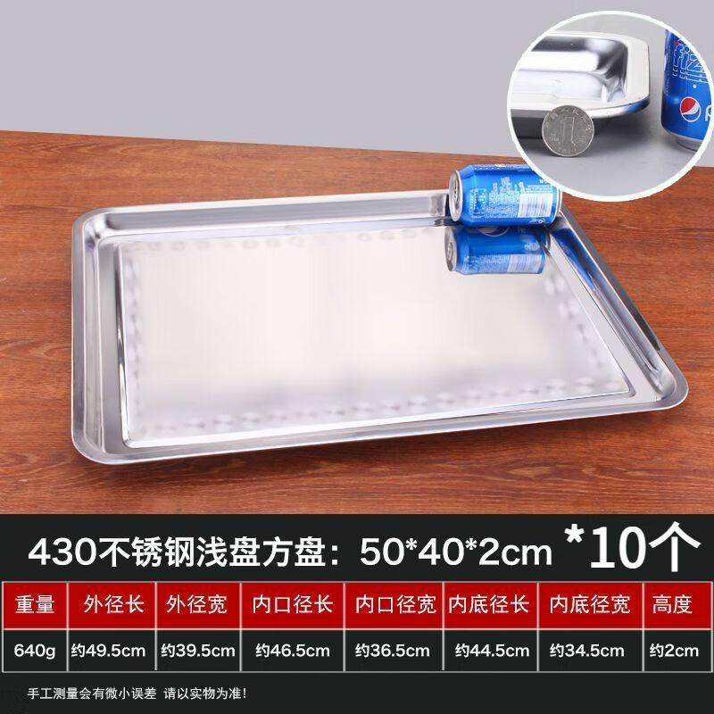 Rectangular Stainless Steel Serving Tray