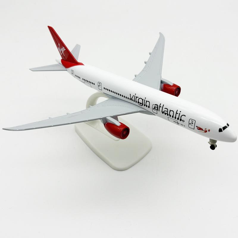 

1 Набор Металлическая Модель Самолета Сплав Британская Virgin Atlantic B787 Авиалинии 787 Литой Самолет Игрушка Для Мальчиков 20 См Модель Самолета
