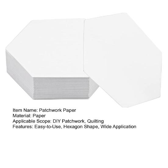 300 ks prošívacího papíru Sada šestihranných prošívacích šablon 10 mm 22 mm 36 mm šablony prošívacího papíru pro prošívání Šití DIY patchwork