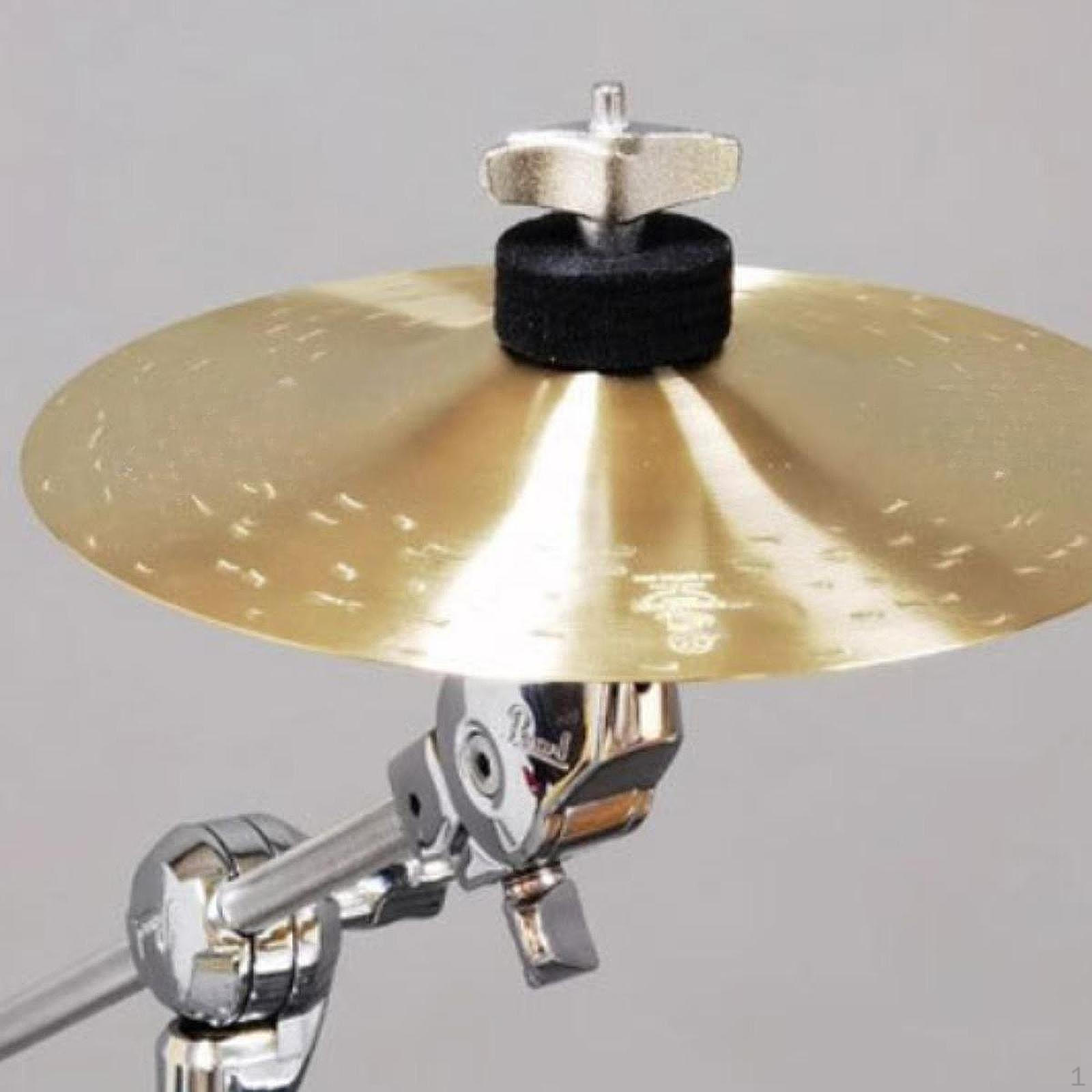 

10 Pieces Cymbal Accessories Stand Washer Portable Drum Sleeves for Live Performance сірий