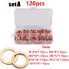 Copper Washer Flat Ring Seal Gasket Set High Hardness
