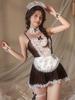 Women Sexy Lingerie French Apron Maid Dress Cosplay Costume Servant Lolita  Babydoll Dress Uniform Erotic Role Play Exotic