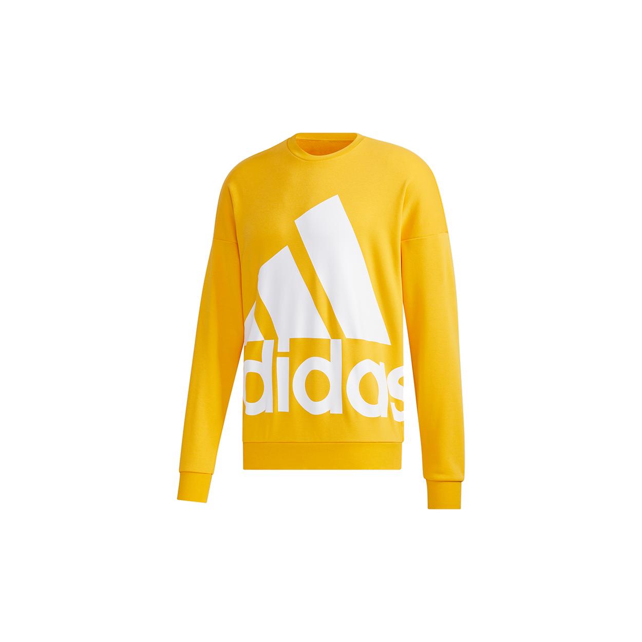 Adidas Sweatshirts Men`s Gold Crew Neck