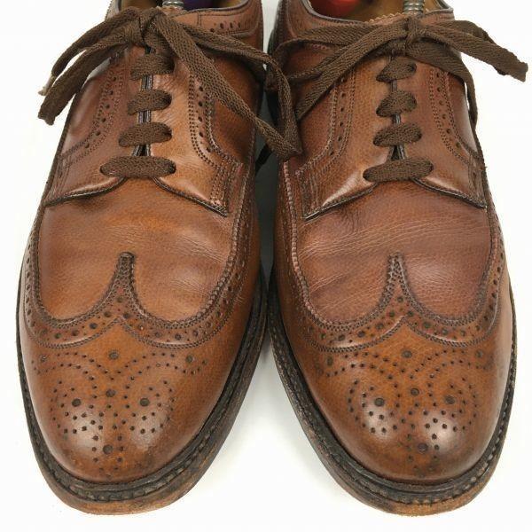 1972 Vintage FLORSHEIM Imperial Kenmoor Long Wingtip Brown Size 10.5EEE / 28.5cm Men's(USED)