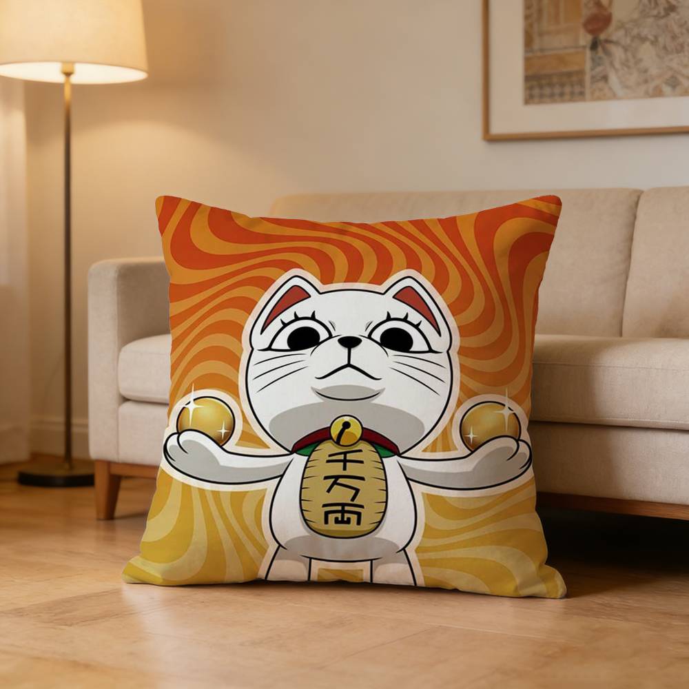 Turbo Granny cat Pillow Case for Sofa Living Room Home office Decor Protective Cover