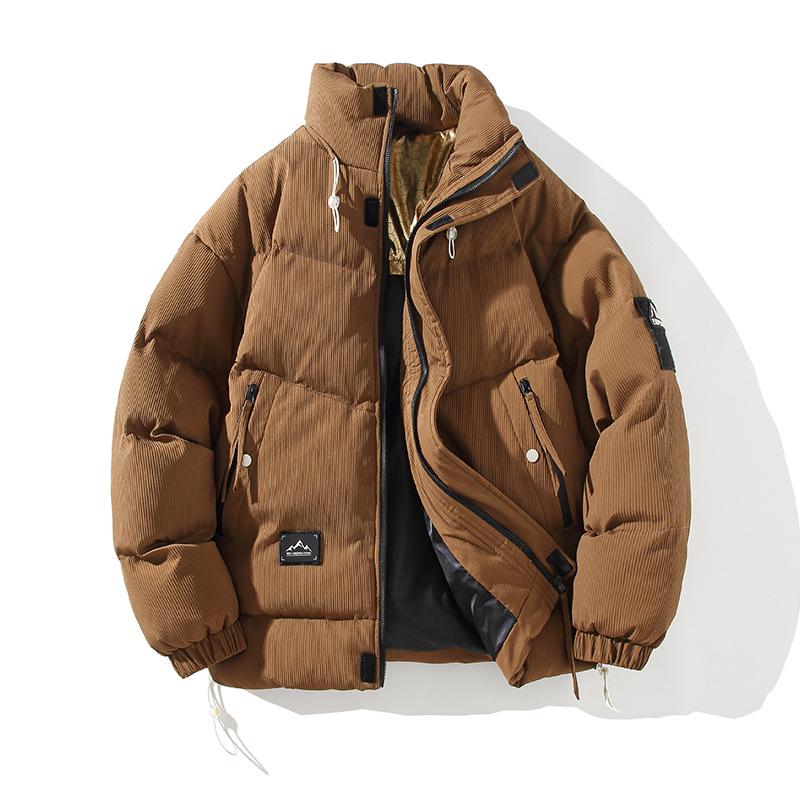 

Чоловіче бавовняне пальто з графеновим підігрівом – Вітрозахисна, тепла, холодостійка куртка для осені та зими 2XL коричневий