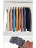 Men's Solid Color Wool Knit Sweater - Half-High Neck, Warm, Trendy Autumn/Winter Base Layer