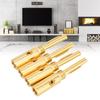 4pcs Banana Plugs Gold Plated Open Screw Amplifier Speaker Banana Connectors for 4mm Wire Diameter