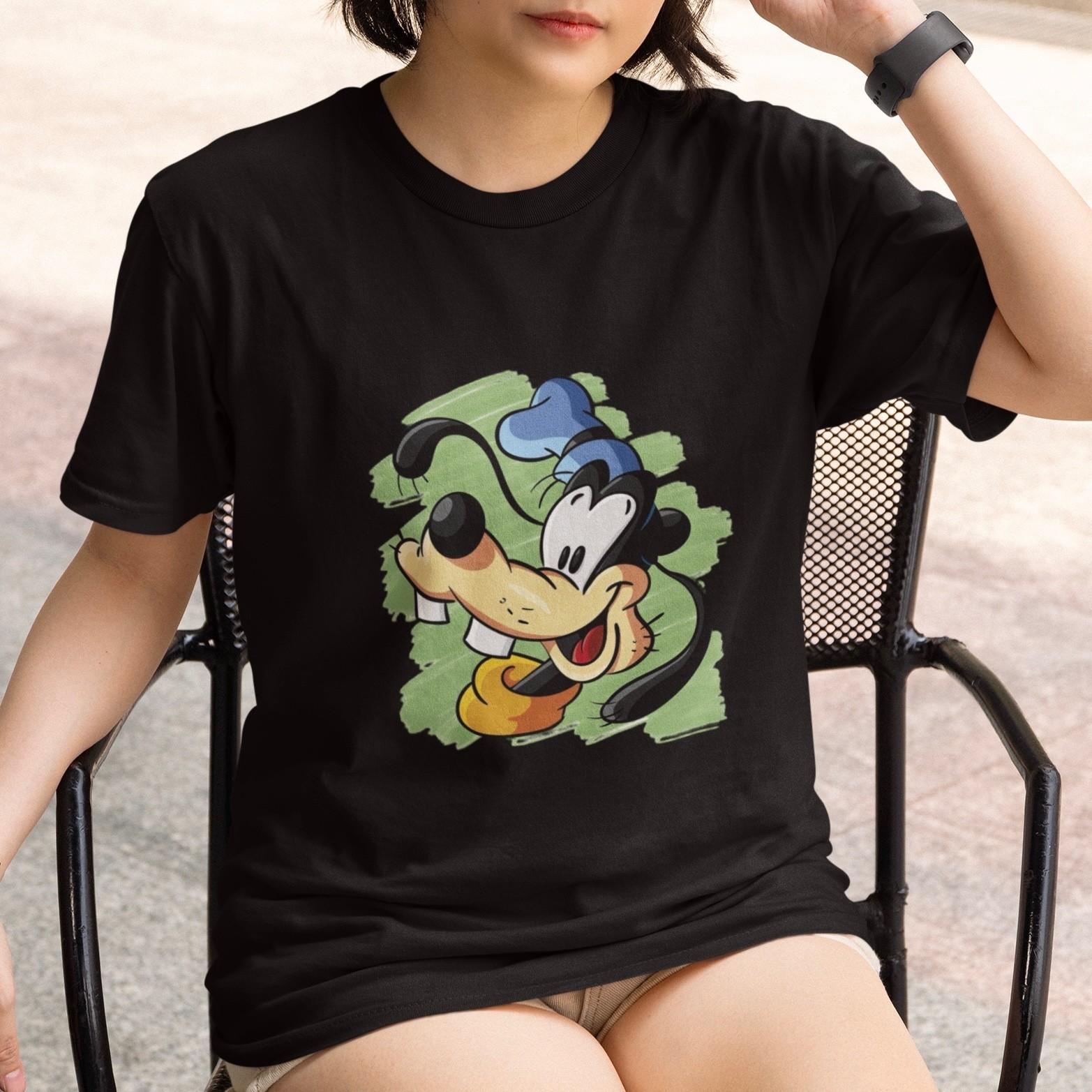 Disney Goofy T-Shirt Classic Cartoon Graphic Tee Unisex Casual Streetwear Gift XXXL