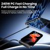 2 v 1 USB Type C 240W Rychlonabíjecí Kabel Skládací Držák Typ-C Rychlonabíječka Linka USB Stojan na Mobilní Telefon