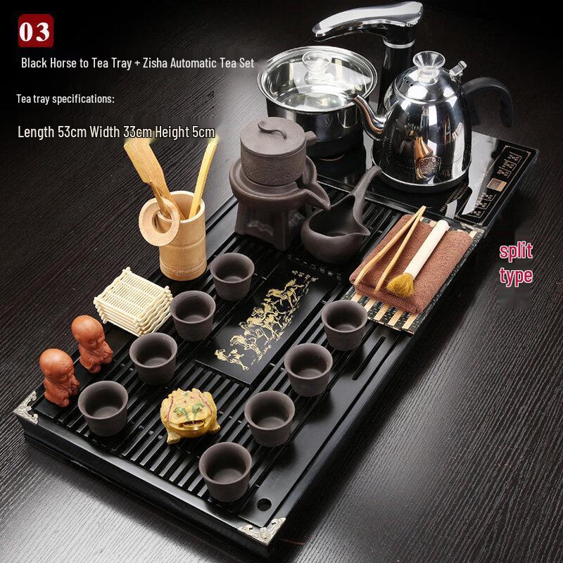 Gongfu Zisha Tea Set with Automatic Drainage
