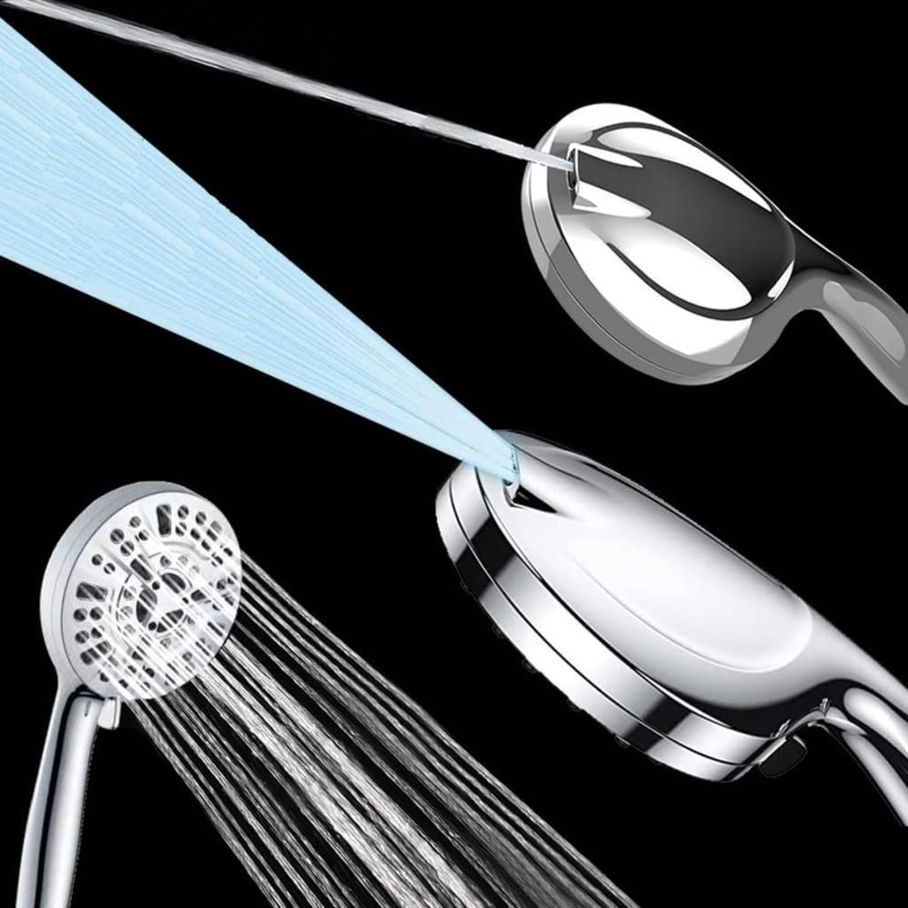 Handheld Shower Head,3pcs Set Showerheads with High Pressure,10 Function Adjustable Shower Heads