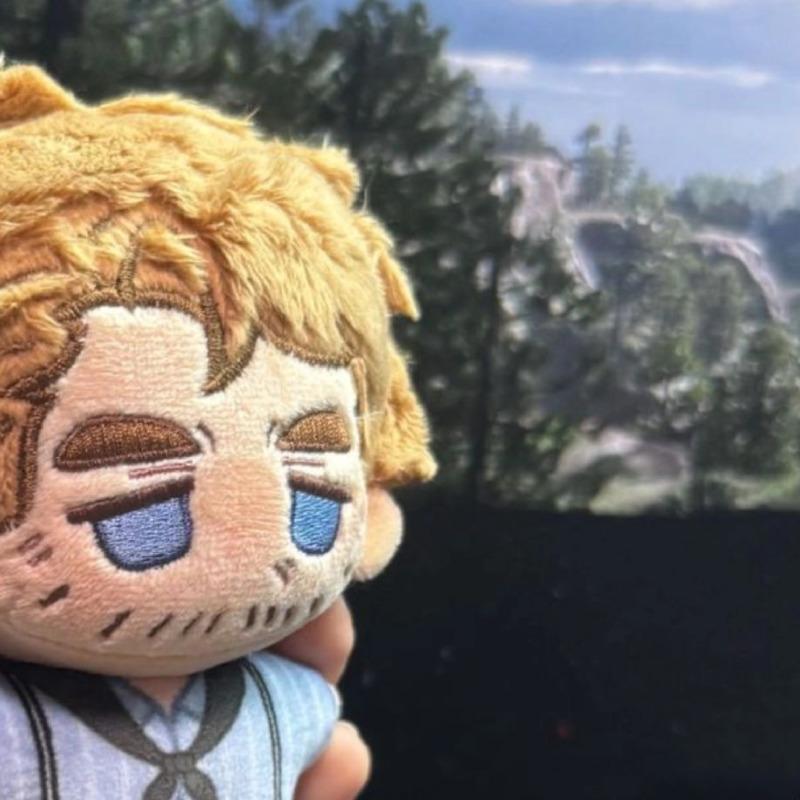 10cm Red Dead Redemption 2 Arthur Morgan Plüschpuppe John Marston Cosplay Baumwollpuppe Fan-Zubehör Schlüsselanhänger Anhänger Geschenke