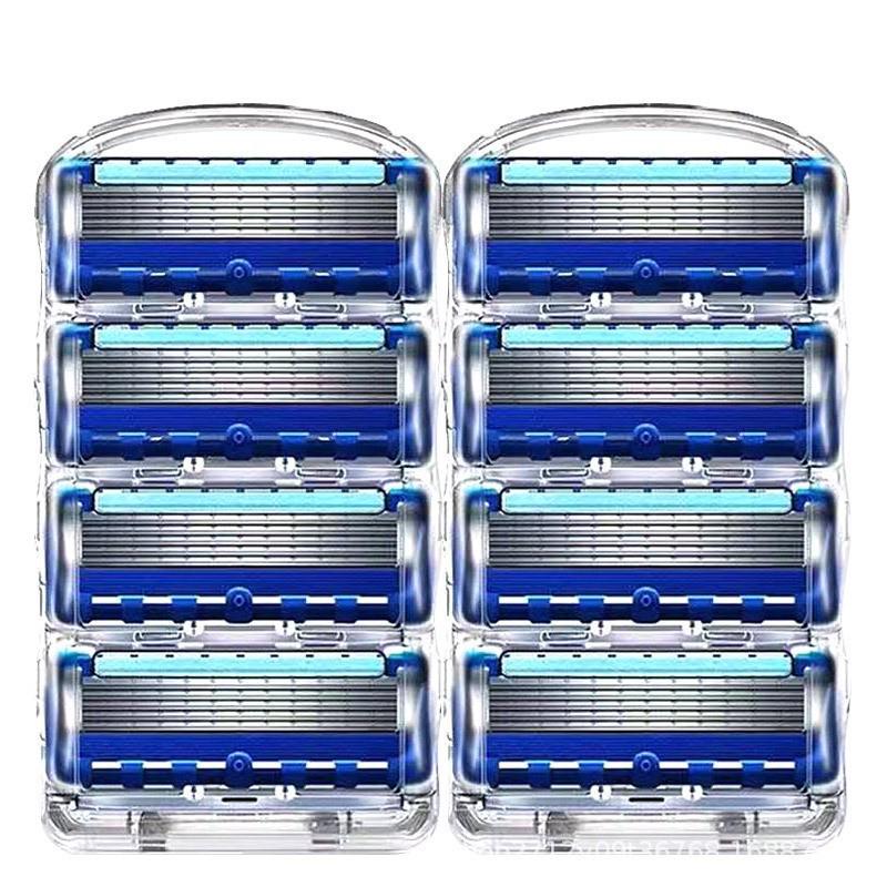 Men's 5-Blade Manual Razor Shaver with 5-Layer Blades