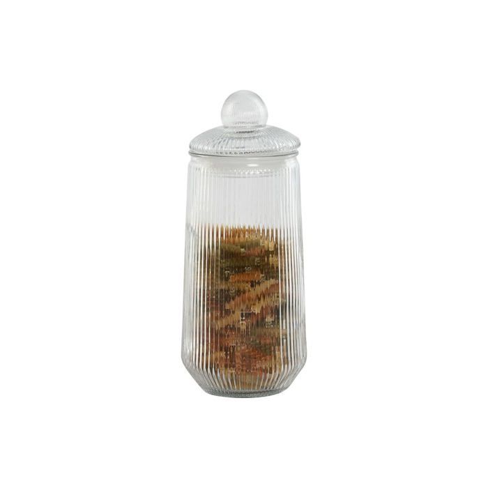Set Aufbewahrungsgläser - Home ESPRIT - 3 Stück - 1,4 l - Transparent - Silikon - Mehrfarbig