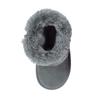 MIKIHOUSE HOT BISCUITS Fur Side Ribbon Boots, Gray, 14cm, 73-9402-973
