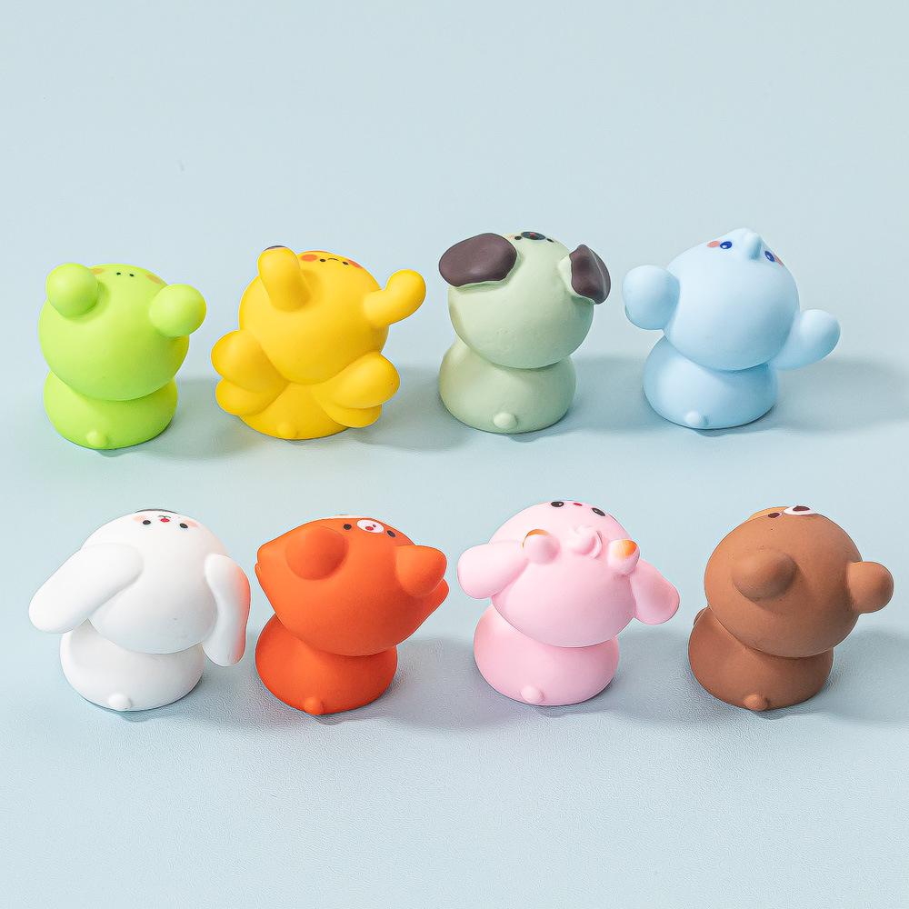 8pcs/Set Animals Crying Figure Toy Mini Animals Doll Figurine Desktop Decoration Model Ornaments Toys Boys Girls Christmas Gifts