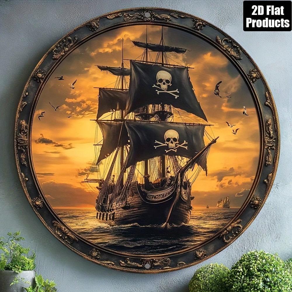 Round Metal Wall Art for Living Room Study Hallway Decor