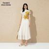 PEACEBIRD AAGFG230T Pleated High-Waist Long Skirt