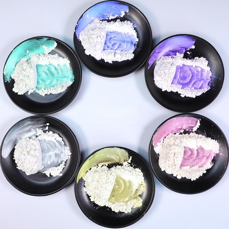 Glitter Powder Nails Highlighter Powder for Nail Art Gel Polish Mermaid Unicorn Face Powder Manicure Pigment Glitter