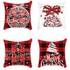 Popular Christmas Pillowcases for Holidays Santa Claus Linen Home Decoration Pillowcases