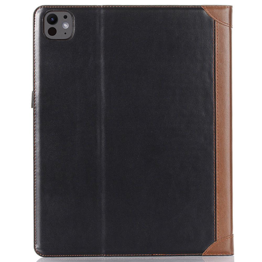For iPad Pro 11 (2024) Case Leather Folio Book Stand Tablet Cover with Auto Sleep/Wake