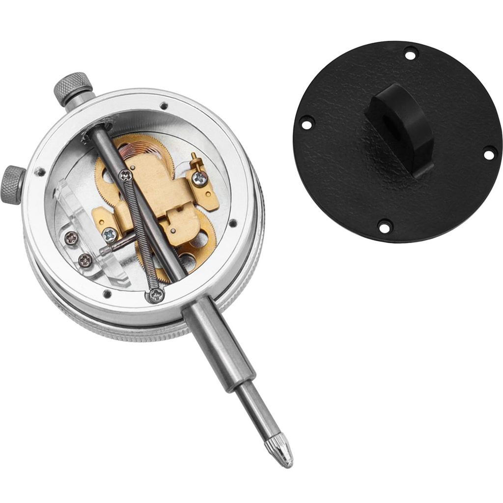 Wolfride Dial Dial Measuring Aluminum Alloy Precision Measuring Instrument Mechanical Manual Measuring Tool Gauge, High-Precision Indicator, 0.01mm