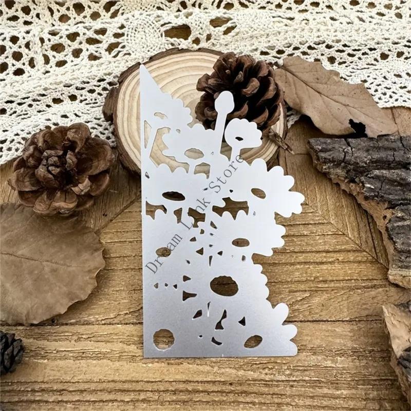 Q1FD Flowers Cutting Dies for Photo Scrapbooking Card Making Decorations Embossing Stencils Carbon Steel Die Cuts