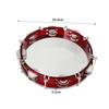 10 Inch Handheld Tambourine Double Row Tambourine Drum Set Percussion Instrument Musical