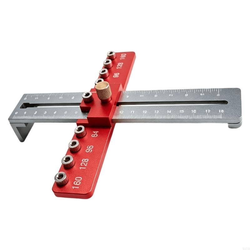 Metal Cabinets Hardware Jig, Locator Drill Guide Drilling Dowelling Guide for Installation Handle Knob M4YD