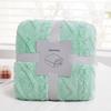 TaoFuu Fleece Blanket Jacquard Nap Office Sofa Dorm Bed
