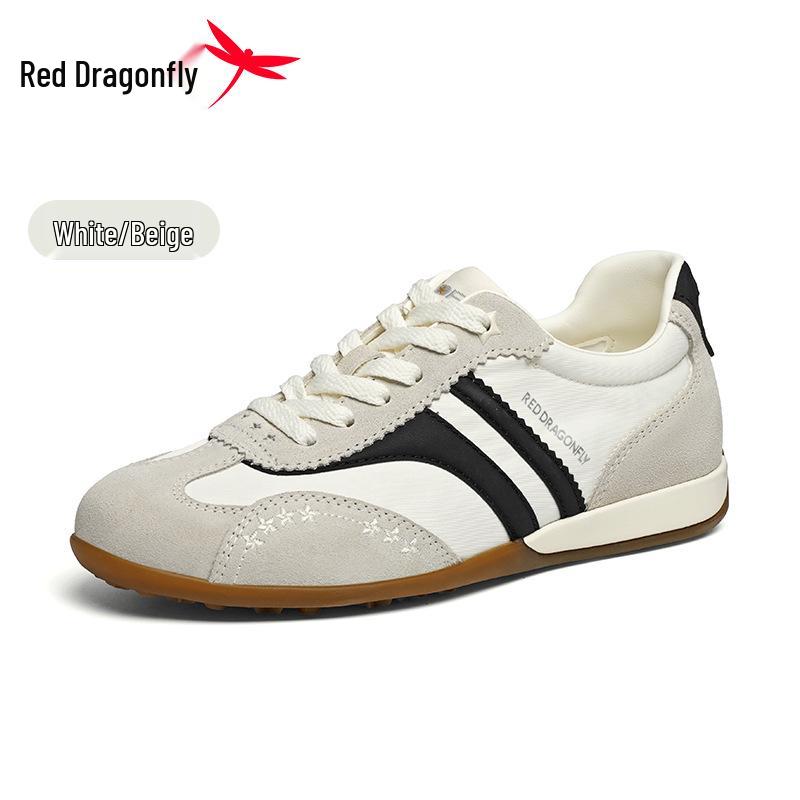 Red Dragonfly Retro German-Style Women s Summer Casual Sneakers - Angelababy Inspired, Unisex Travel Sports Shoes 37 женский не совсем белый