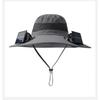Solar Fan Hat Men's Summer Outdoor Mountaineering With Fan Sunshade Sunscreen Hat Fishing Fisherman Hat