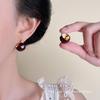 Ancola Red Drop Earrings: Women's Retro Chic, Fair-Skin Enhancing, Luxury Ear Jewelry.