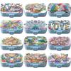 Diamond Art Painting Vitamin Multi-Compartment Organizer Box Six-Compartment for Outdoor Sports Business Trip Or Handbag