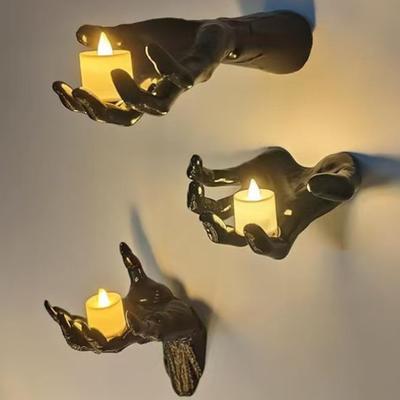 Scary Hand Wall Decor Realistic Halloween Prop Creepy Towel Hanger Spooky Desk Lamp Holder Halloween Party Supplies