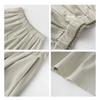 Saidi Pure Cotton Women's High Waist Loose Pleated Summer Casual Shorts