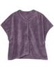 Poncho Pajama Fleece Senior Hospital Winter Sizes [Raku-Raku Partner] [Wacoal] Bolero, Material, Loungewear, Wear, Gift, DNL112, Women's, PU, M-L