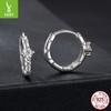 Rhombus Ear Buckle S925 Sterling Silver Moissanite Earrings Ear Jewelry Source Spot