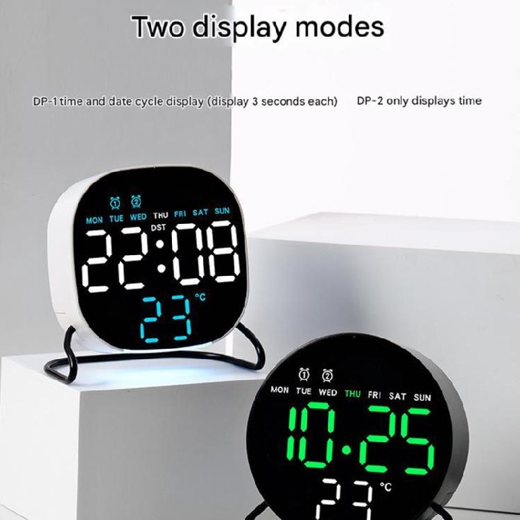 Alarm Clocks for Bedroom Digital Desk Clock for Bedside Nightstand Digital Alarm Clock with Day of Week Temperature