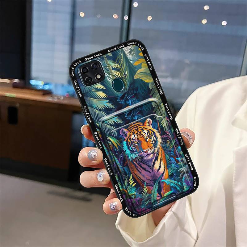 Soft Case Silicone Phone Case For ZTE Blade 20 Cute Card Bag Anti-dust Durable Graffiti Protective Fashion Design TPU