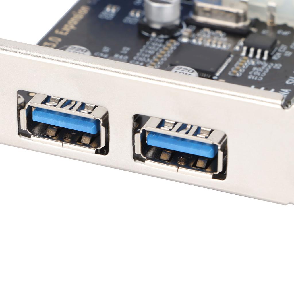 USB3.0 Expansion Card 2 Port 19 Pin 4P PCI‑E to USB3.0 Expansion Card Controller Card Adapter
