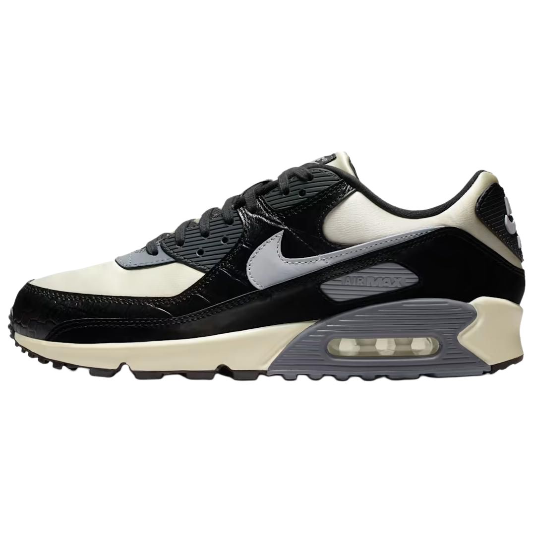 

Nike Air Max 90 Running Shoes Men s Black Beige IO4468-100 44