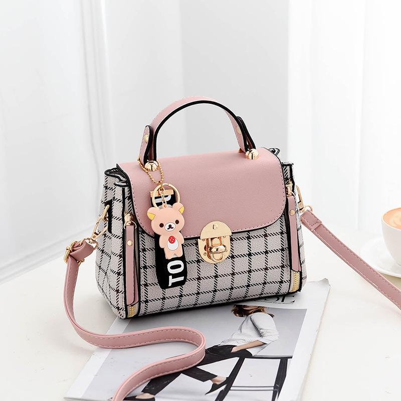 

Xiaoyu Women s Plaid Handbag - 2021 Korean Style Crossbody & Shoulder Small Square Bag