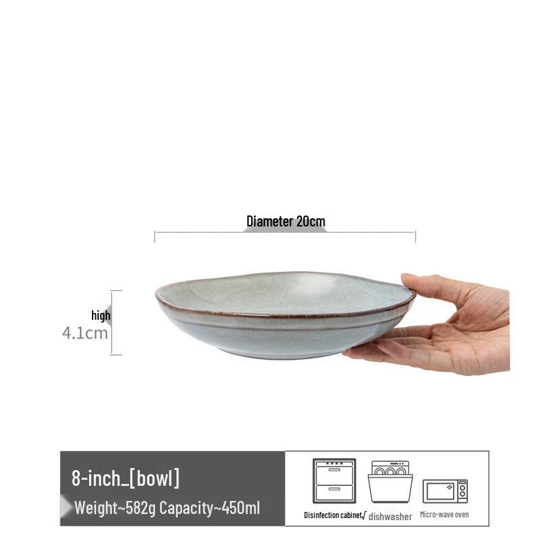 Ru Han Japanese Style Ceramic Noodle Bowl