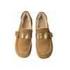 Soft Leather Version~ Birkenstock Shoes Women's Retro 2025 Winter One-pedal Doudou Shoes Women's Flat Bottom Ugly Cute Velvet Warm Cotton Shoes