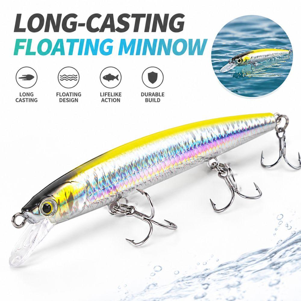3D Bionic Fish Eyes Minnow Fishing Lure Streamline Hard Bait New Bionic Bait Saltwater Fishing