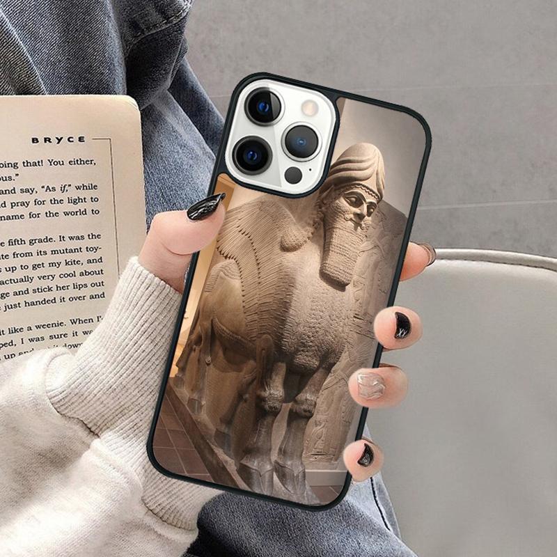 

Lamassu Assyrian Mesopotamian Phone Case for iPhone 17 Air 16 16e 15 Plus for Apple 13 11 12 14 Pro Max Cover coque iPhone 13