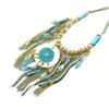 Les Trésors De Lily [Q0946] - Designer Necklace 'Acapulco' Green Blue Gold - 60 Mm