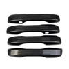 Carbon Fiber Style Exterior Side 4-Door Handles Trims Cover For Honda Accord
